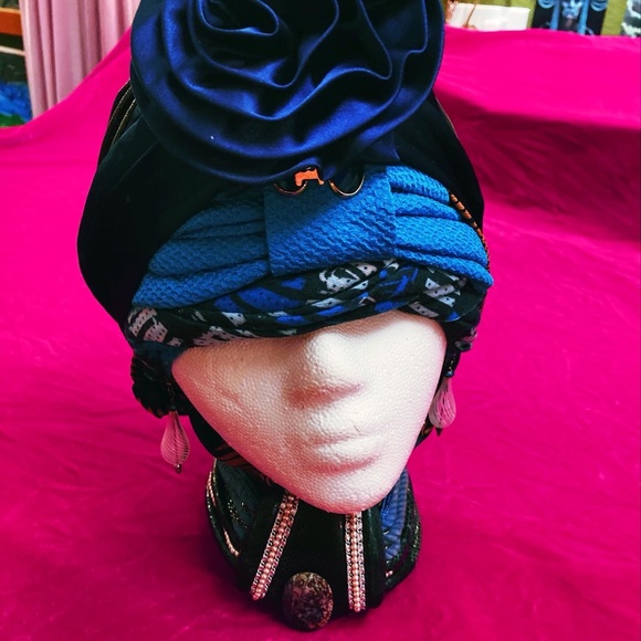 Custom One of a Kind Turban Bundle: Headwear, Scarves, Accessories main image 7